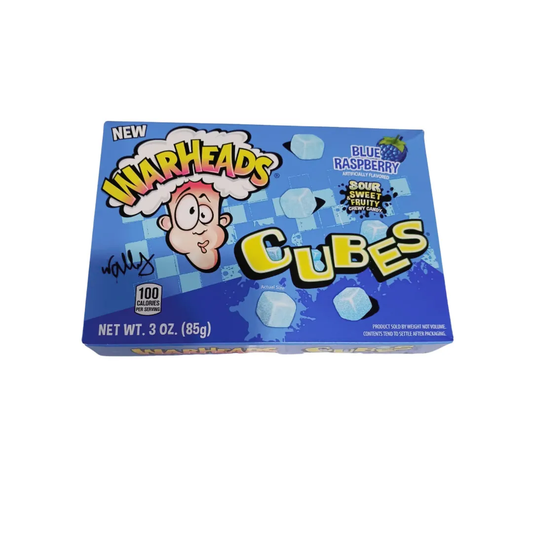 Warheads Blue Raspberry Cubes